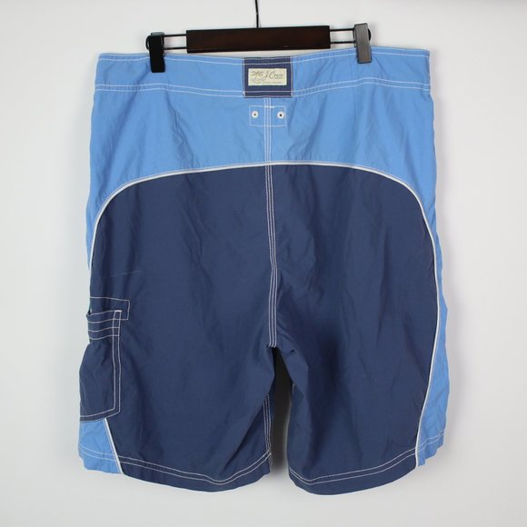 J.Crew Mens 34" Colorblock Cargo Swim Trunks - Picture 2 of 5